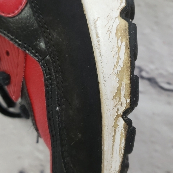 NIKE Air Max 2015 Kids 1Y Sneakers Red and Black Used Condition Retro - Picture 11 of 12